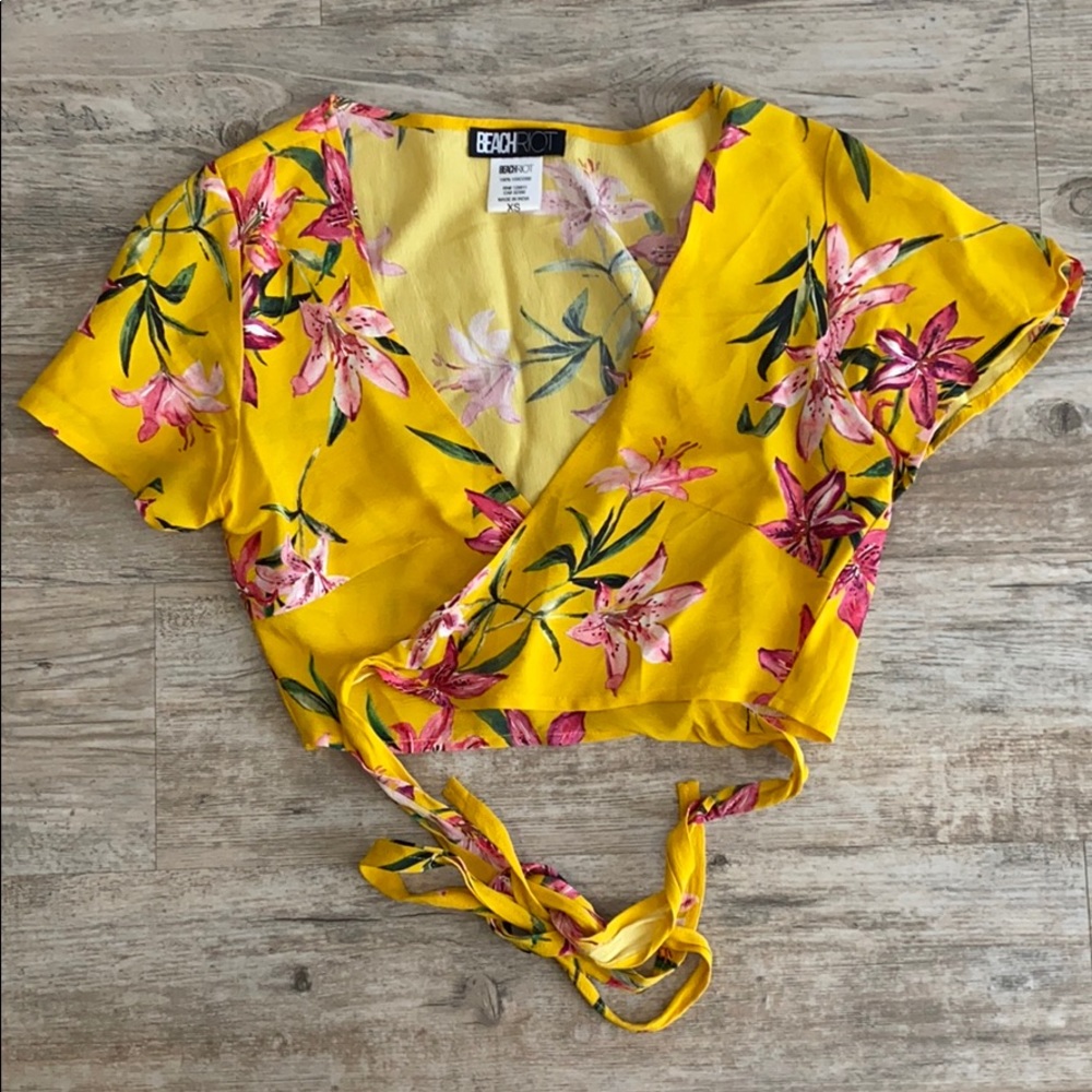 Wrap crop top